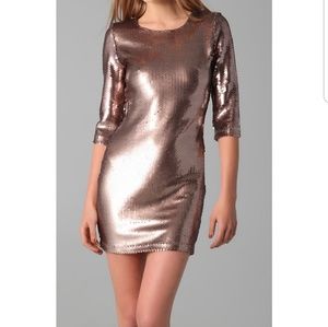 BB Dakota, size M Champagne sequence dress